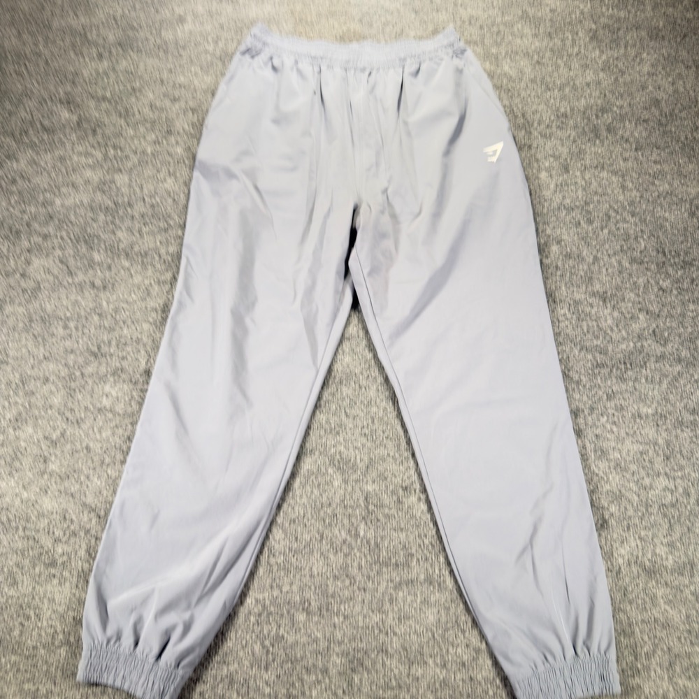 Gymshark Arrival Woven Joggers Athletic Training Pants Size L Grey Mens Workout
